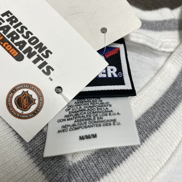 Vintage Pro Player Dallas Stars White Ringer Tee T Shirt Size M New Old Stock - Picture 4 of 5